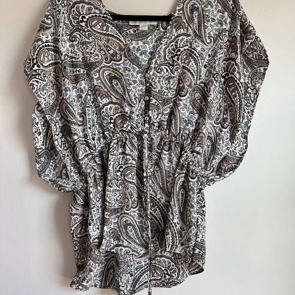 Michael Kors Paisley Blouse - Picture 1 of 8